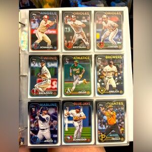 Topps 2024 Series 1 - Baseball Rookie card binder. 36-cards of today’s Rookies